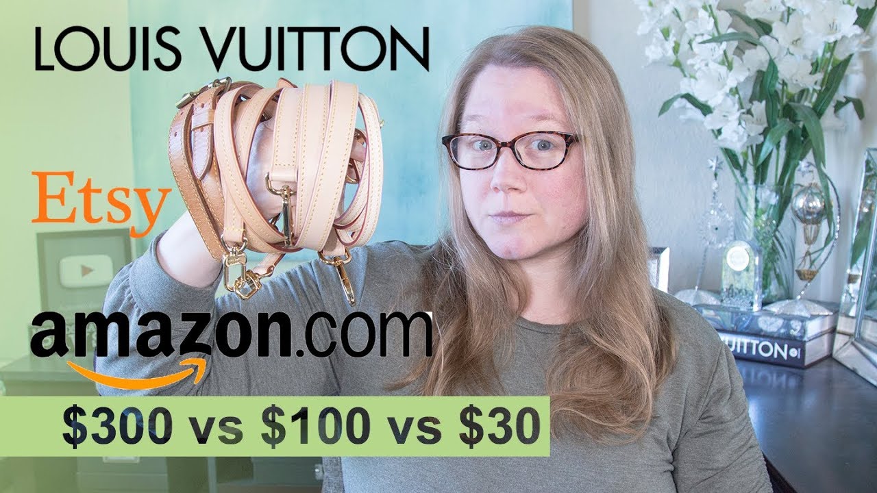 COMPARISON: Vachetta Straps from Louis Vuitton, Mcraft Leather, and Amazon || Autumn Beckman