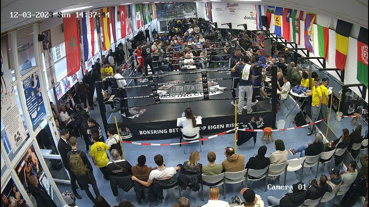 NK Boksen BBG Den Haag 3-12-23 1/2 finale 63.5kg Josef Fraai vs Geronimo Hartmans