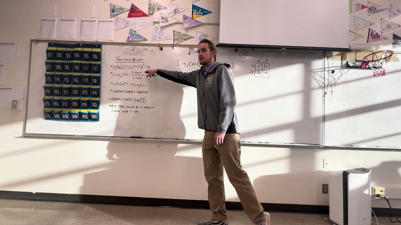 A2.17 Solving quadratic log problems
