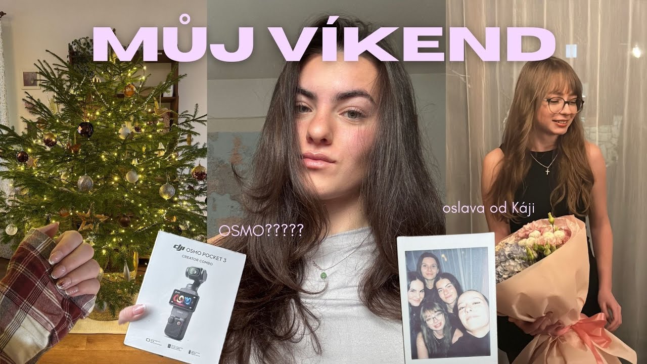 VÍKENDOVÝ VLOG l mám osmo!?, večeře u babi a dědy, oslava od Káji