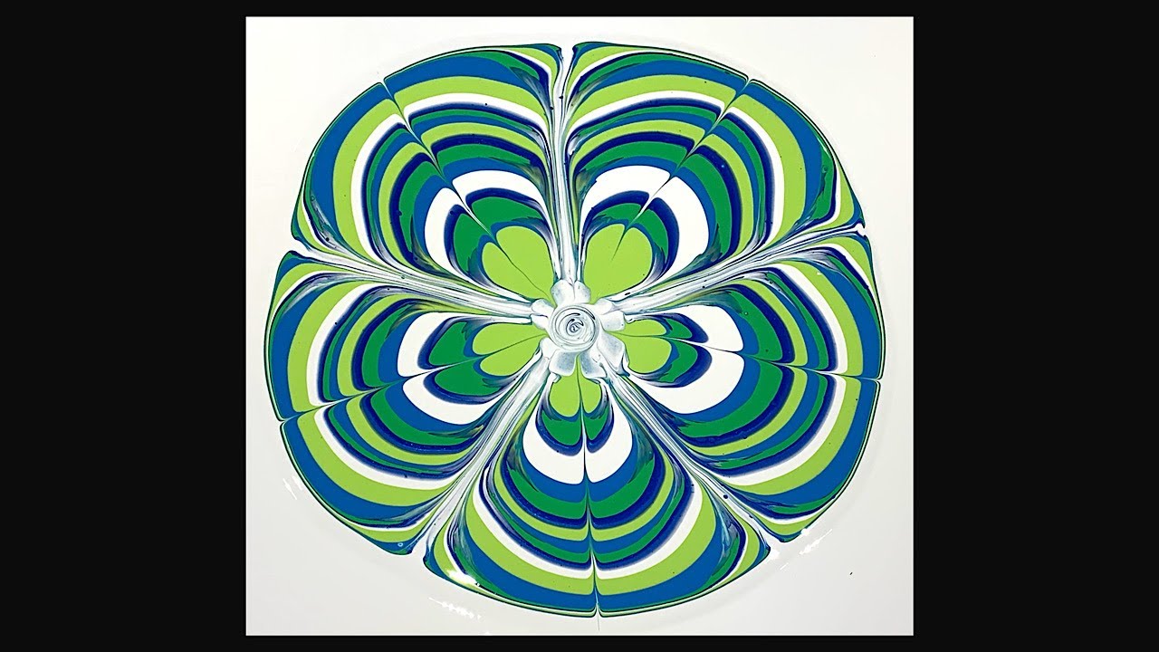 (264) Bottle Bottom Pour - Fluid Acrylics Paint Pouring - Flow Art