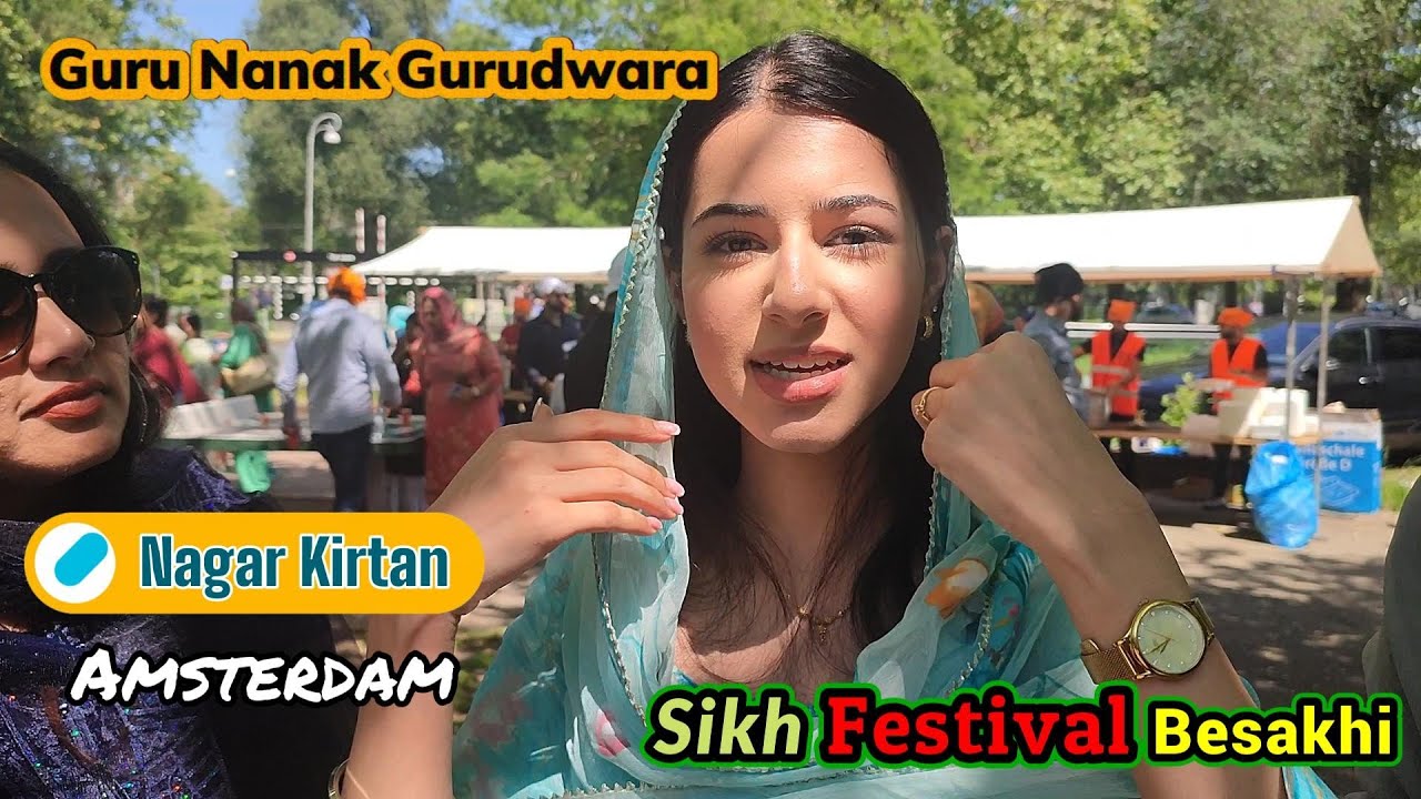 Nagar Kirtan Amsterdam | Gurudwara Guru Nanak | Beshakhi | Sikh festival | Pakistani couple invited