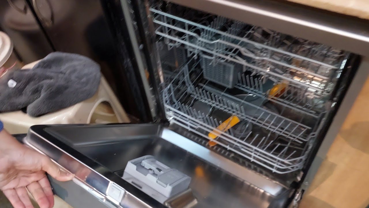 Adding Rinse Aid and Detergent Tablets in LG Dishwasher 