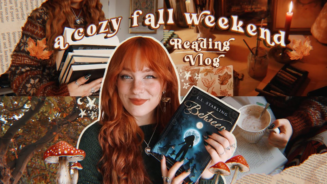 ✧˖° 🍁 A Very Cozy Reading Vlog 🍁°｡⋆ forest walks, reading cozy fantasy & painting ☕️ fall weekend
