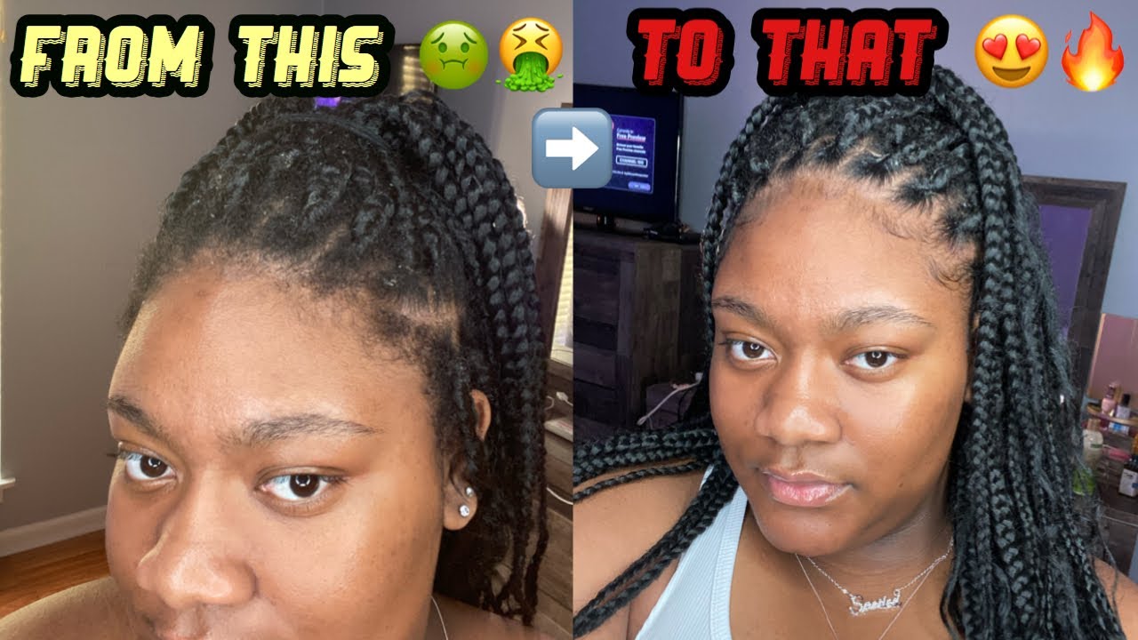 HOW TO REFRESH YOUR BOX BRAIDS AT HOME