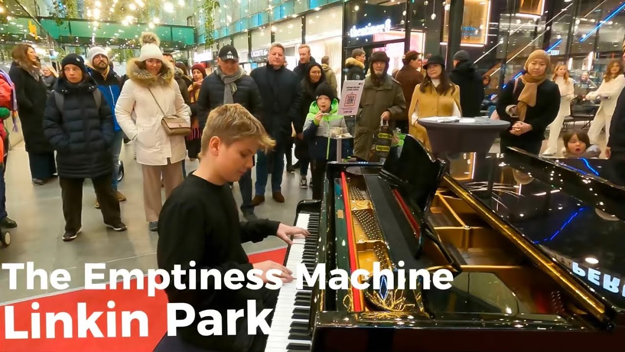 Linkin Park THE EMPTINESS MACHINE on piano in public