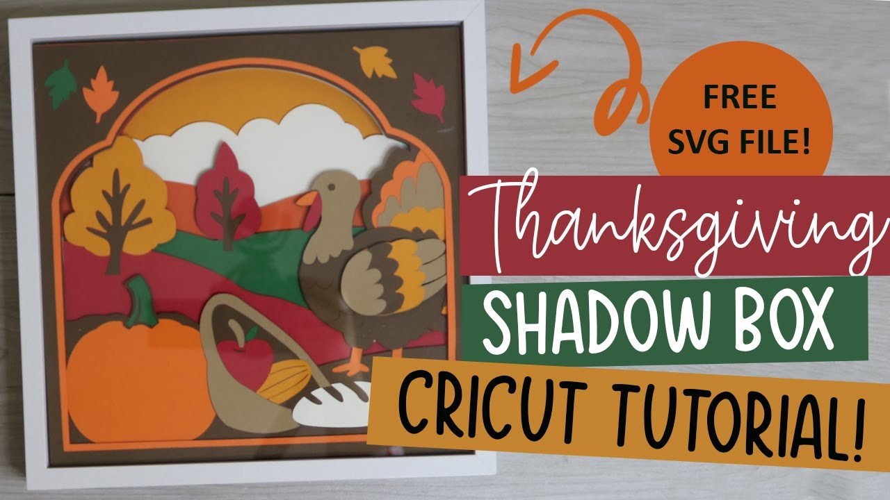 праздничный теневой бокс Cricut