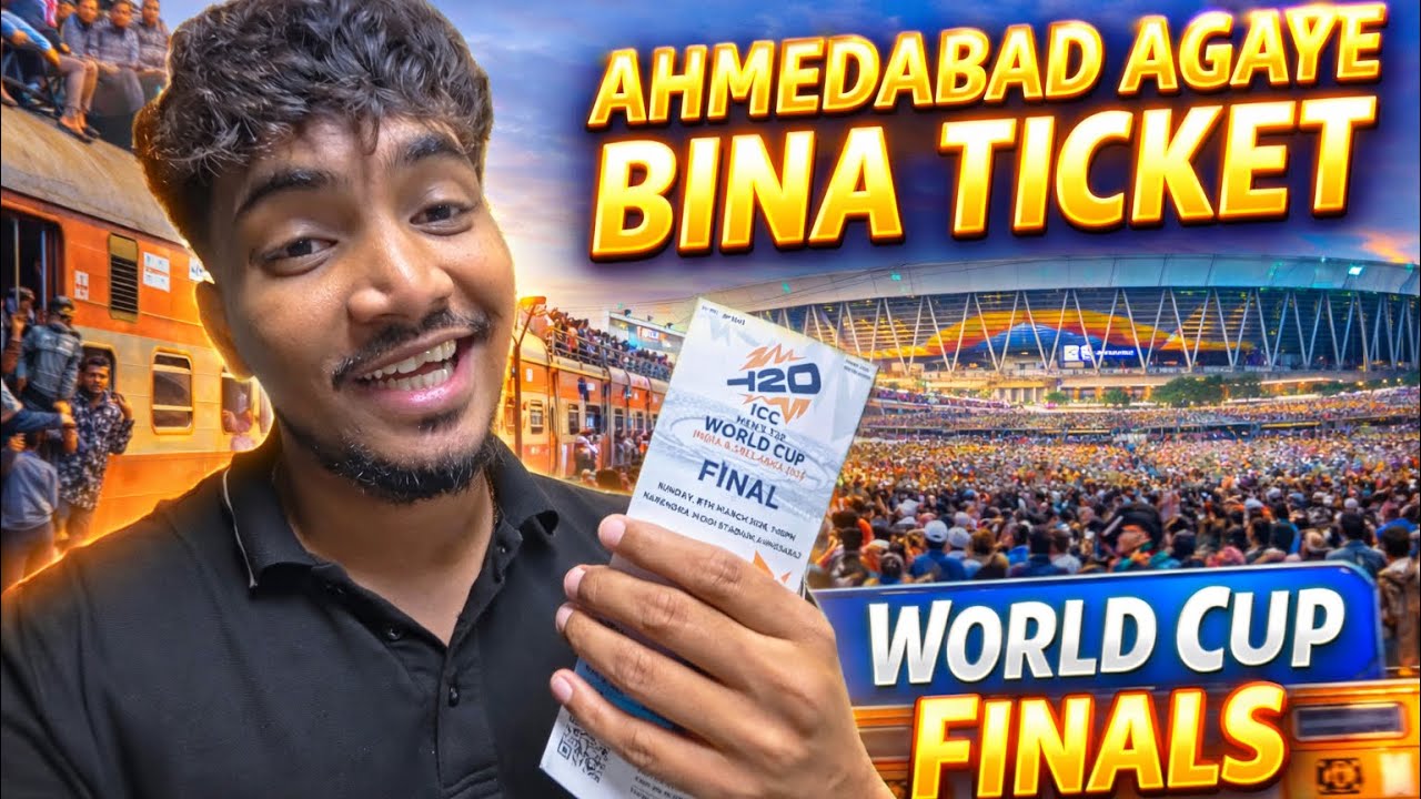 World Cup Final Ke Liye Ahmedabad Aaya… WITHOUT Train Ticket! 😳🏏