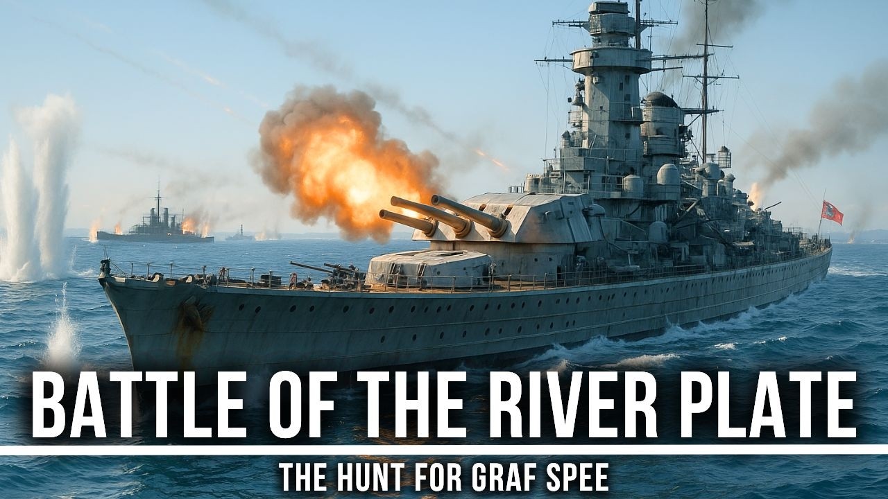 Fall Asleep To | The ENTIRE Battle of the River Plate &ndash; Hunt for Graf Spee | WW2 Naval Documentary