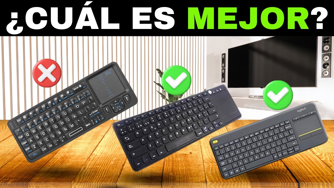 ✅ 7 MEJORES Teclados Inal&aacute;mbricos para Smart TV BARATOS de Amazon [2026]🖥️ [Calidad-Precio]