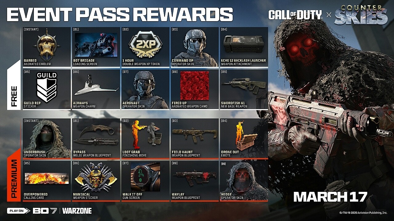Black Ops 7 New Counter Skies Event (Challenges & Rewards)