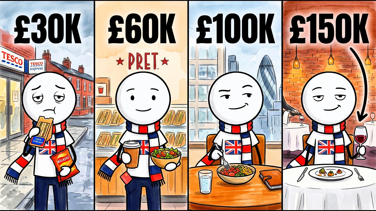 What Life Looks Like at Every Salary Level in the UK (&pound;30K, &pound;60K, &pound;100K, &pound;150K)