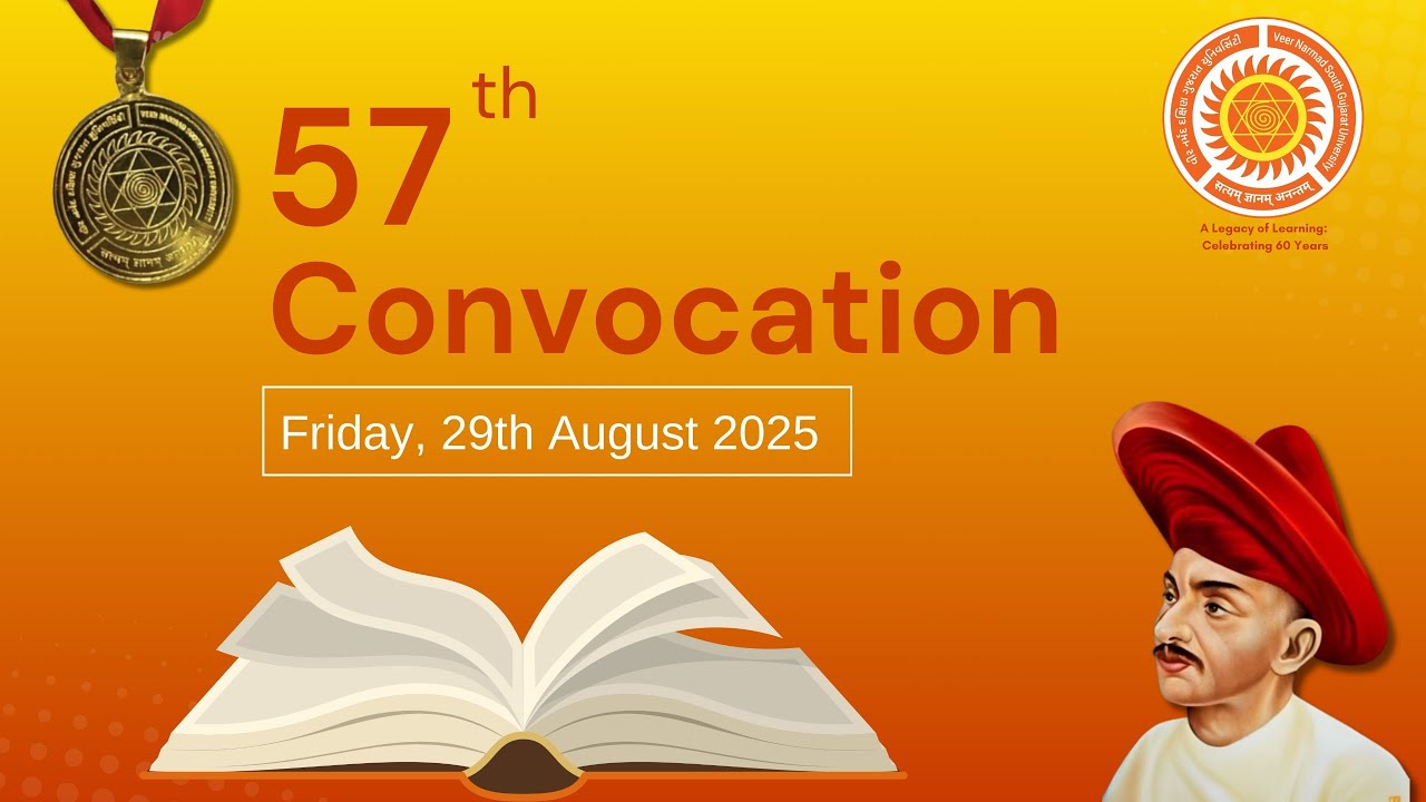 || ૫૭મો પદવીદાન સમારોહ || 57th Convocation || VNSGU || 29-08-2025 ||
