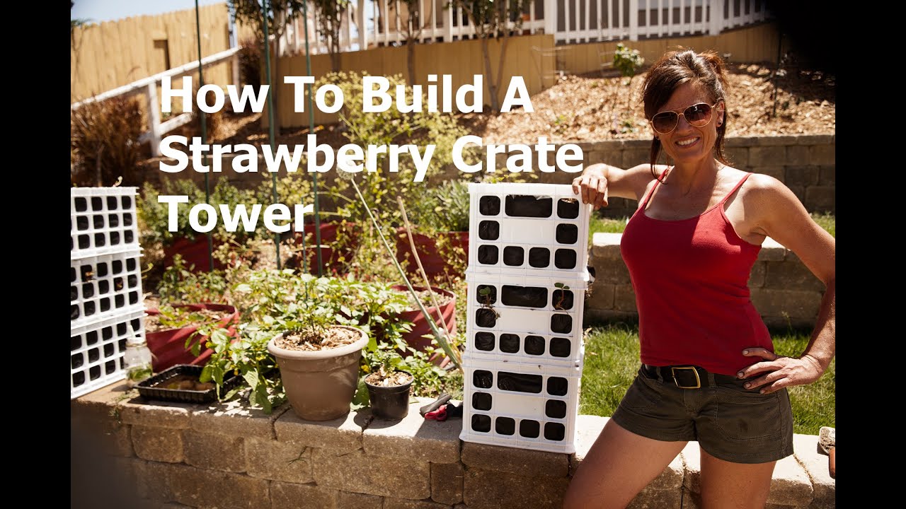 How to Build a Strawberry Crate Tower