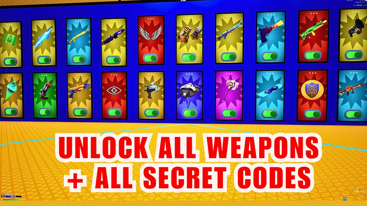 SUPER PIT UNC MAP FORTNITE CREATIVE - ALL SECRETS CODE LOCATIONS (SECRET ROOM) part 61