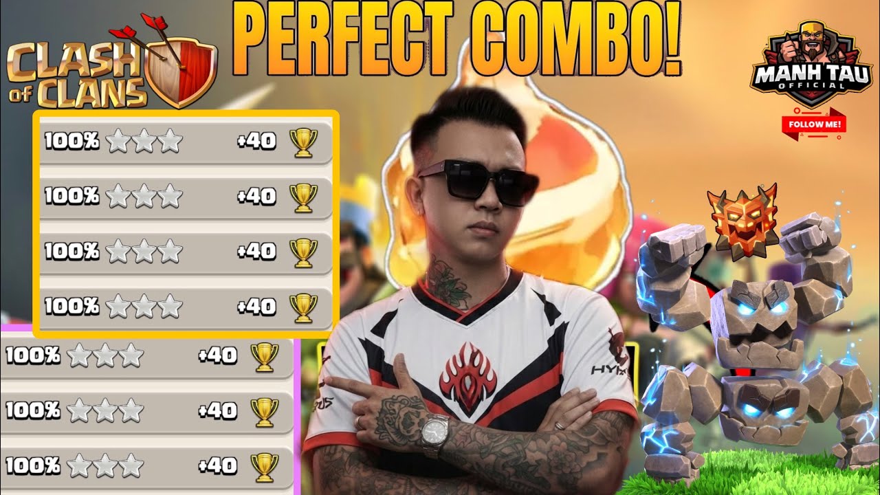 Manh STARs | DAY 5 | 🔥Fireball + Meteor Golem + Thrower OP Legend League Attack Strategy...