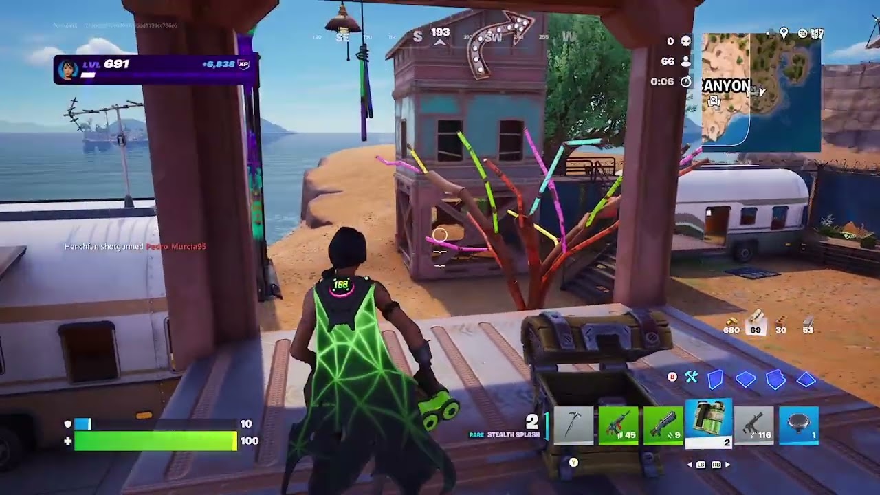 Trying to find a new rocket launcher on the fortnite part 1