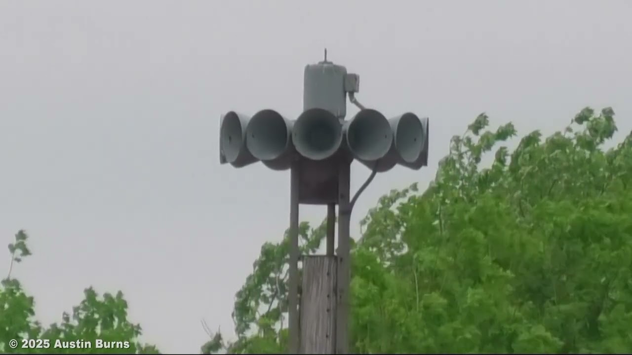Shipshewana, IN Federal Signal STH-10 Siren Test - 5/17/25