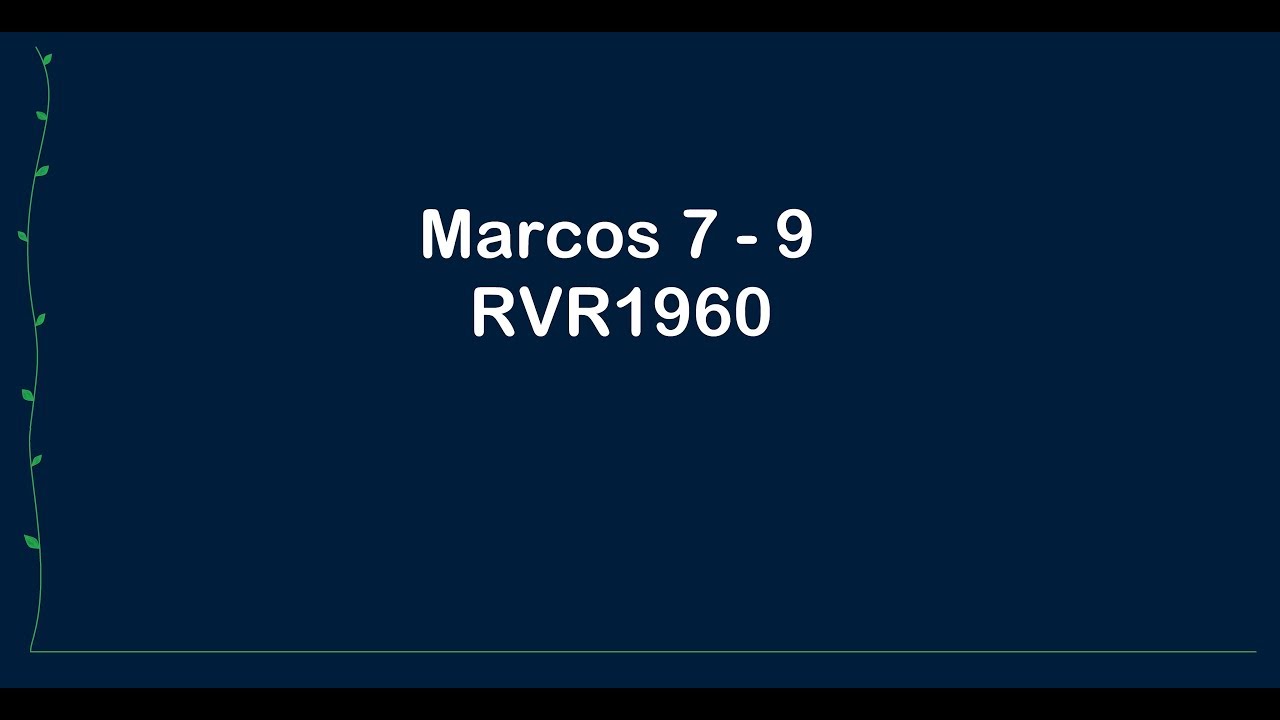 La Biblia en un año/Marcos 7 - 9 (Audio, Letra) Día 282