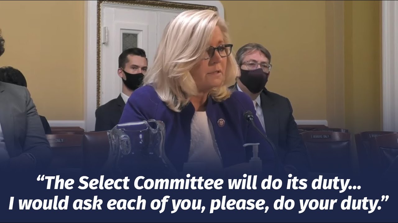 Vice Chair Cheney at Rules Committee Meeting - Criminal Contempt Referral Against Jeffrey Clark