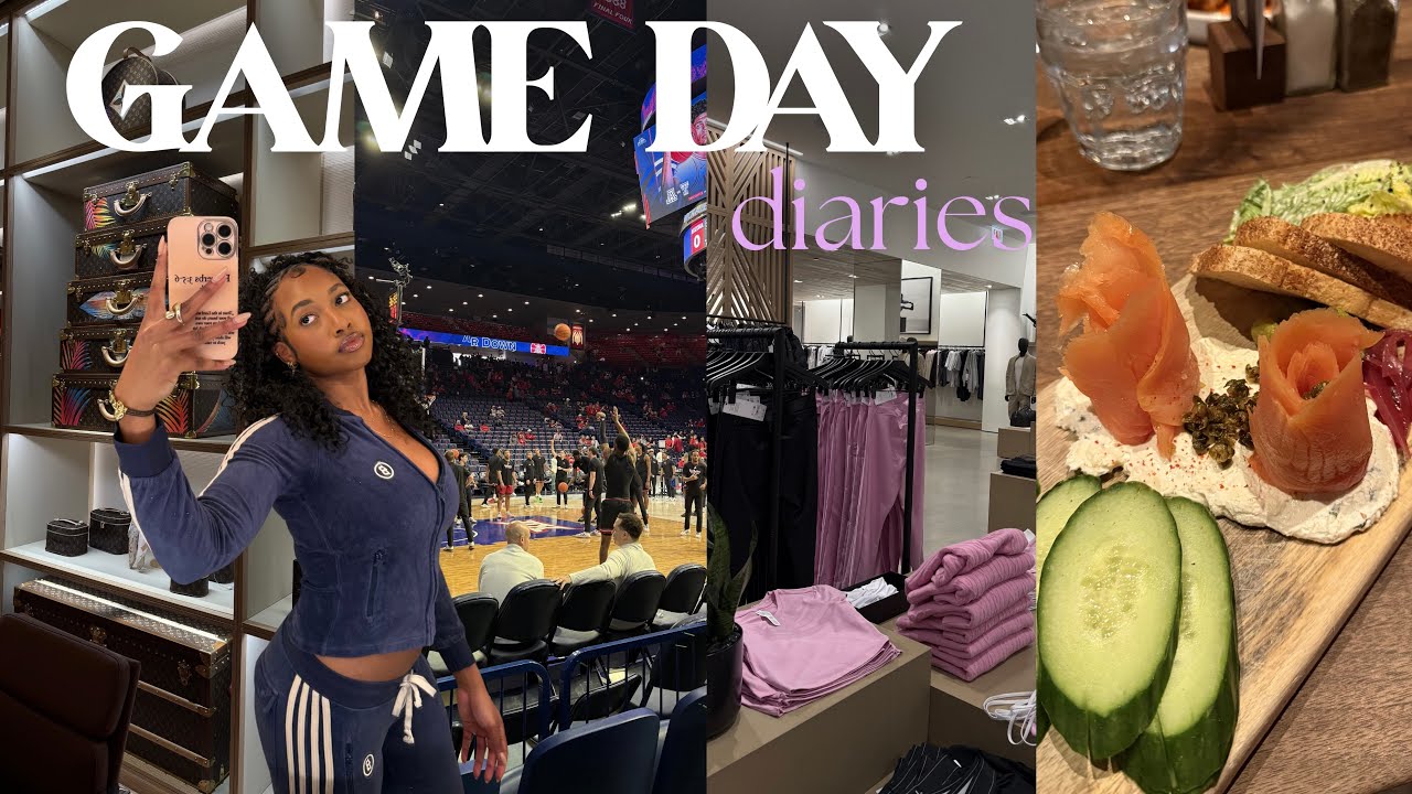 Game Day Diaries | Arizona | Texas Tech Basketball, Phoenix & Tucson Vlog (Shopping + Hair Day)