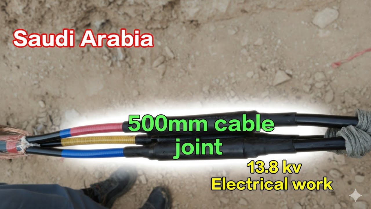Electrical works | 500mm cable joint complete video 