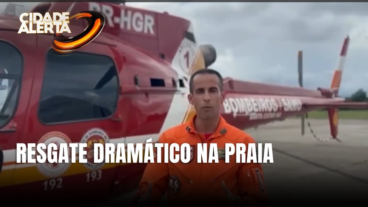 Bombeiros agem rápido e salvam homem em praia de Florianópolis
