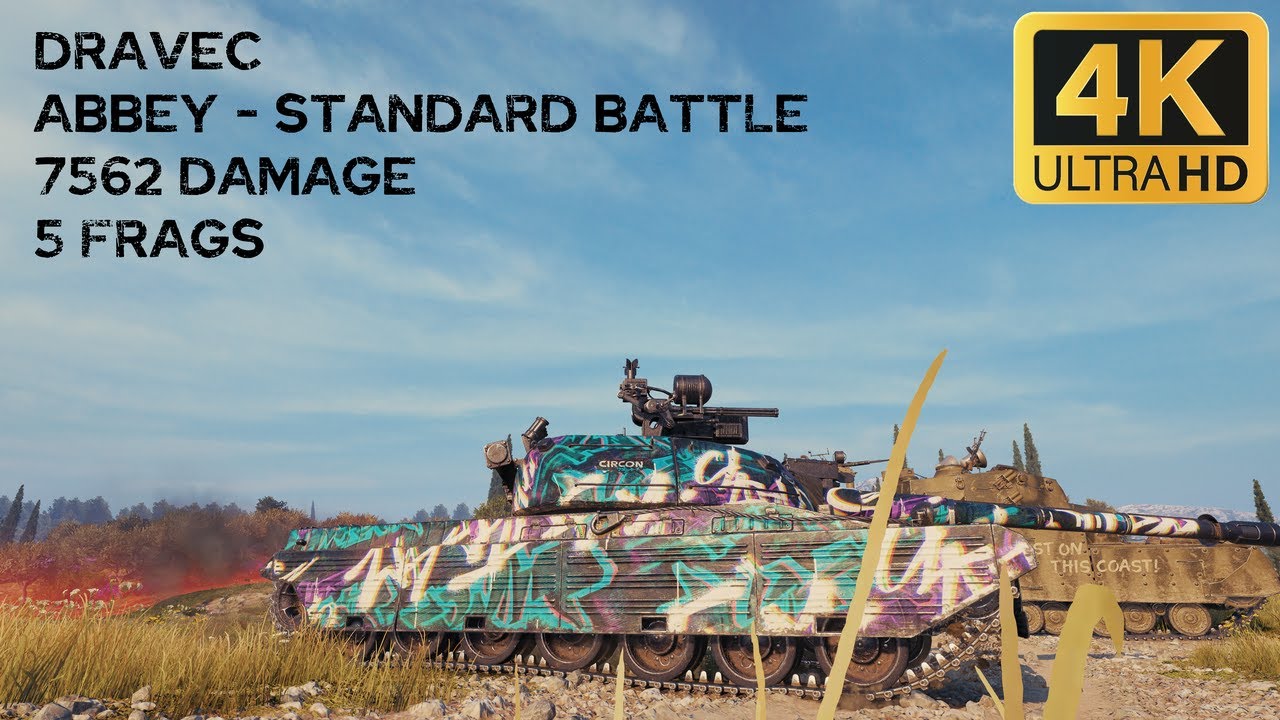 Dravec 7,6k damage 5 frags on Abbey - World of Tanks