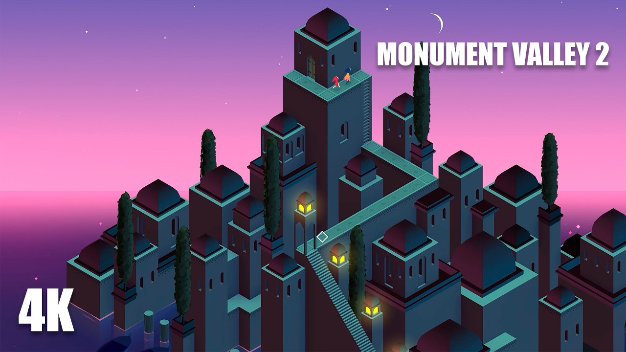 MONUMENT VALLEY Full Game (4K No Commentary) – No Loading Screens  Relaxing Journey