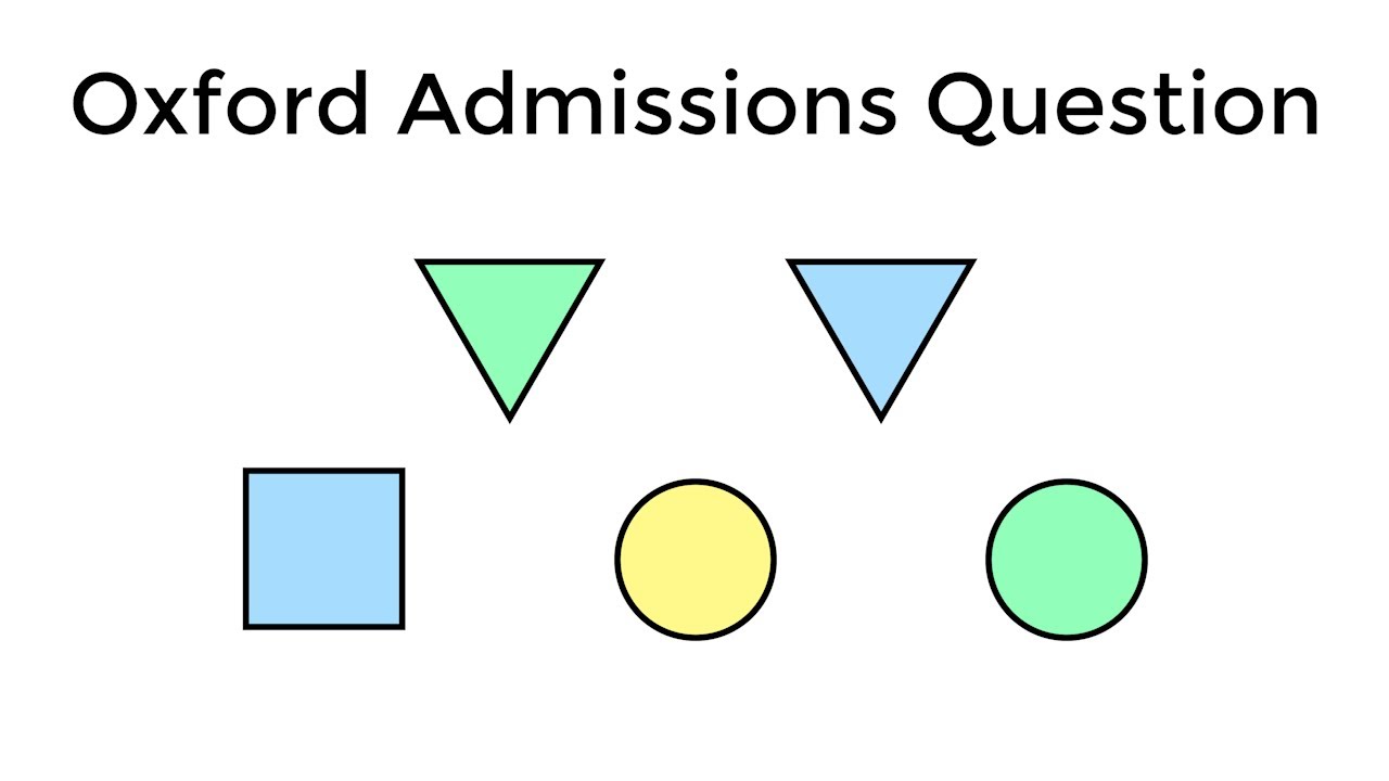 Solve this puzzle to get into Oxford ?!