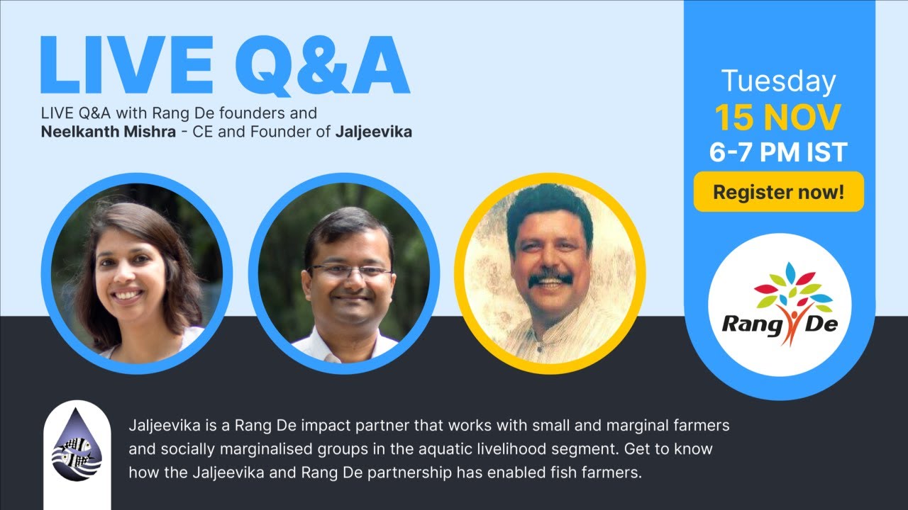 Q&A with Neelakanth Mishra - Jaljeevika | Rang De | Social Investing