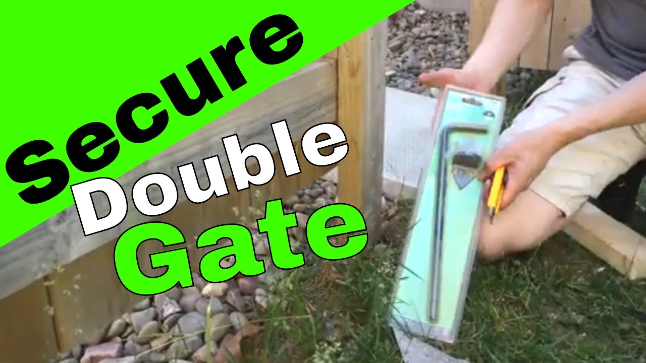 How To Secure A Double Wooden Gate using a cane bolt