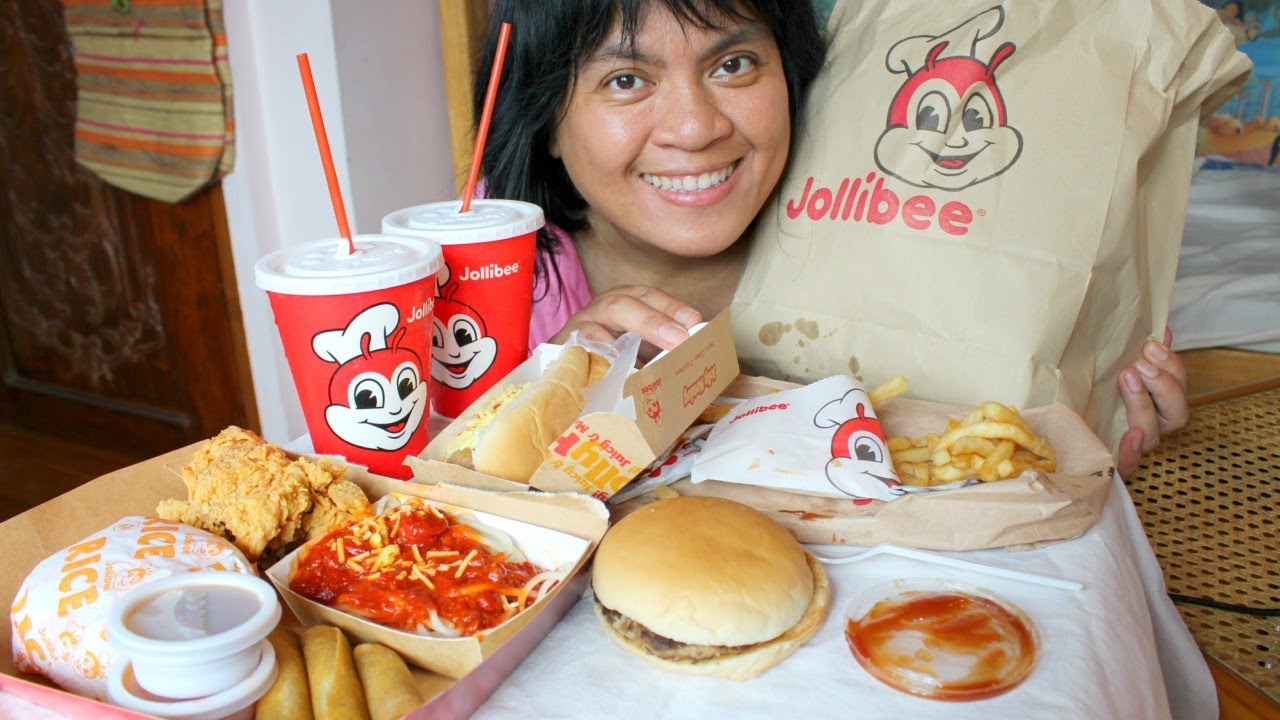 ASMR Eating Jollibee Epic Huge Meal ScorpioAnnYT