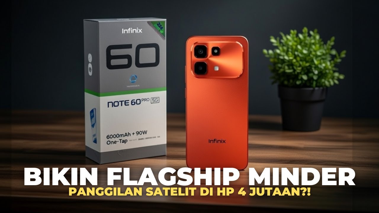 PANGGILAN SATELIT di HP 4 JUTAAN?! Infinix Note 60 Pro 5G – Upgrade BRUTAL Bikin Flagship Minder!