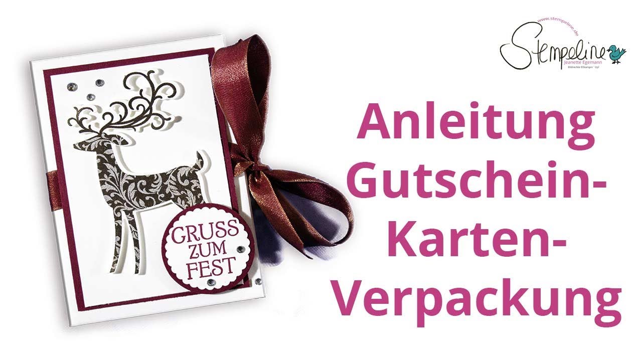 Weihnachtliche Gutscheinkarten-Verpackung 🎄 12 Sonntage bis Weihnachten - So. 3