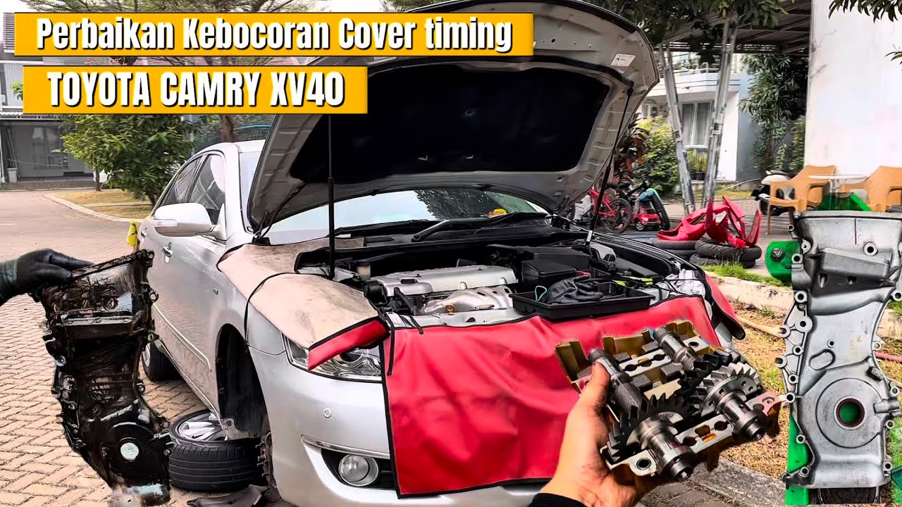 Perbaikan kebocoran oli Camry XV40 dan penggantian part Balancer shaft dan Tensioner
