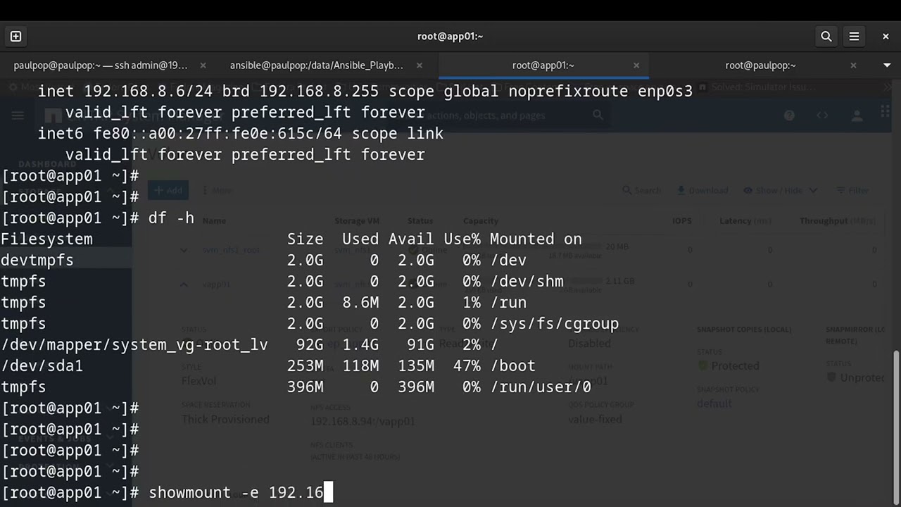 ONTAP - Configure and verify NFS client access to an SVM with the GUI