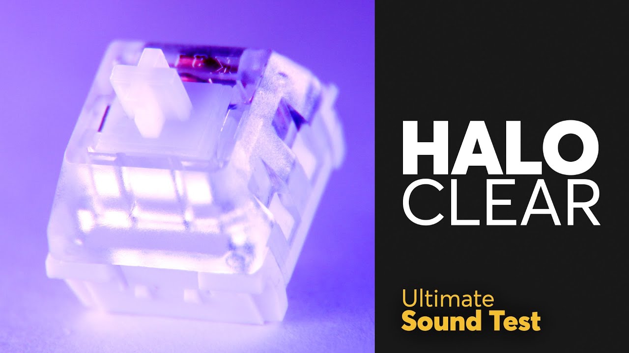 Drop Halo Clear Ultimate Sound Test | Heavy Tactile Switch