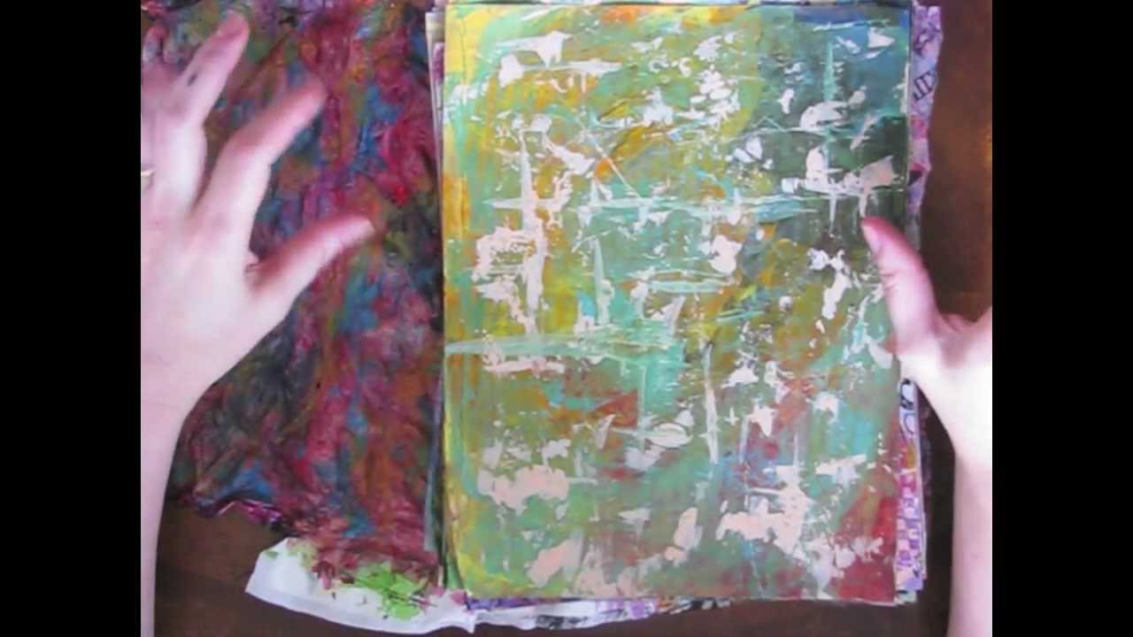 Painted Papers & Washi Tape