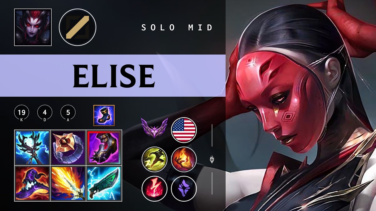 Elise Mid vs Akali - NA Master Patch 26.04