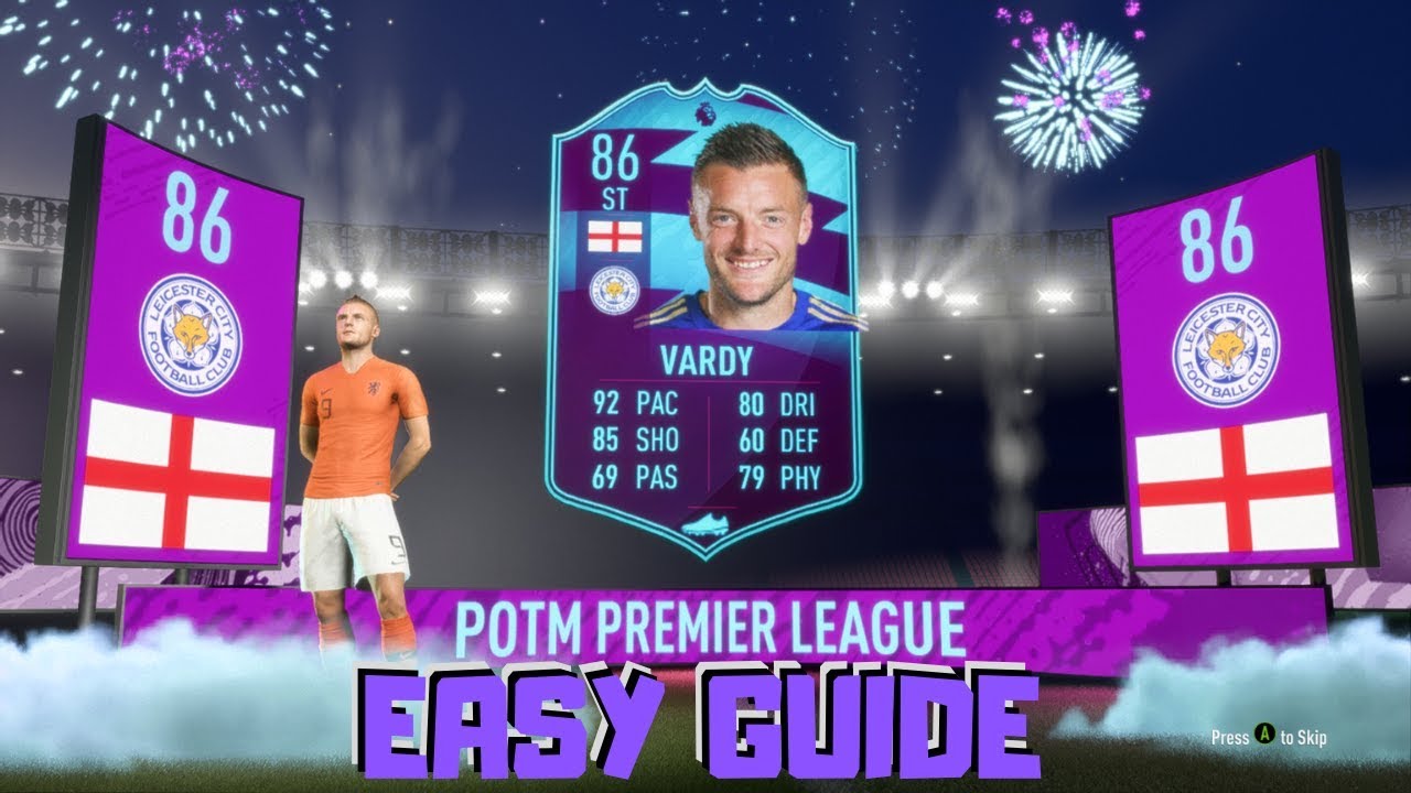 Easy Guide To POTM PREMIER LEAGUE VARDY Fifa 20
