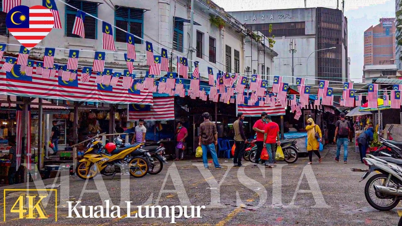 🇲🇾Pasar Chow Kit - местный рынок в Куала-Лумпуре, Малайзия | 4К