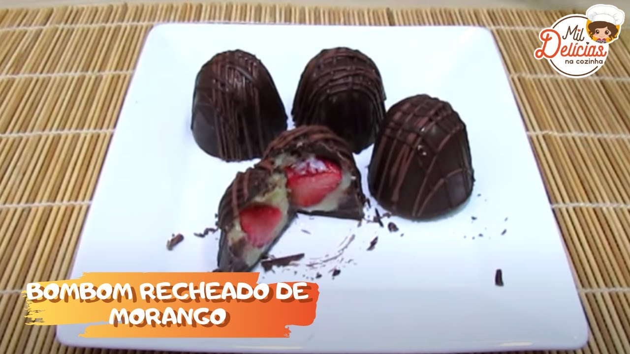 FAÇA E VENDA BOMBOM DE MORANGO - MIL DELÍCIAS NA COZINHA