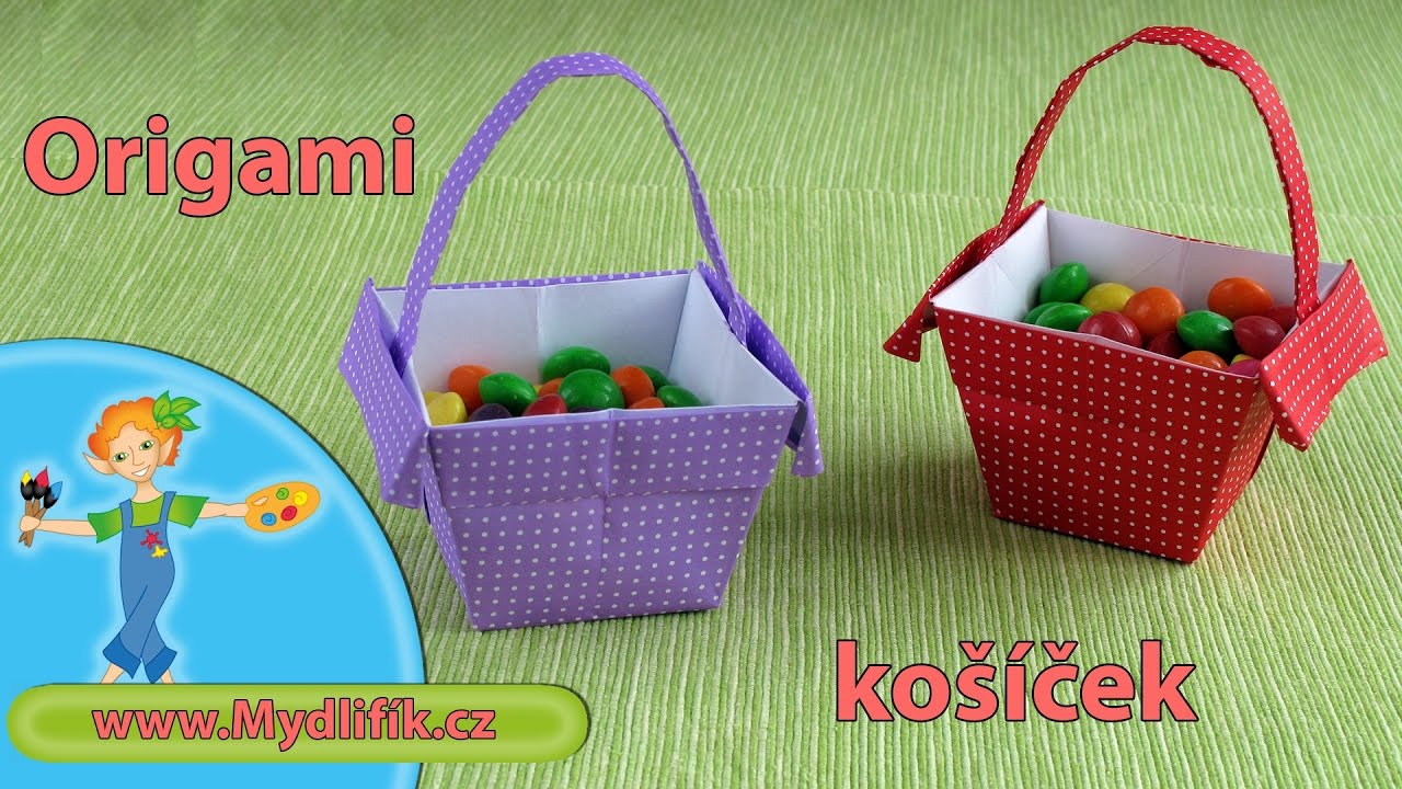 Jak složit origami košík - papírová skládačka vhodná i jako dárková krabička