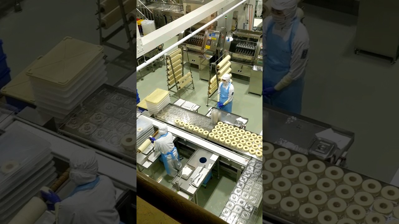 🍪 impeccable quality of Japanese cookie factory #food #japan