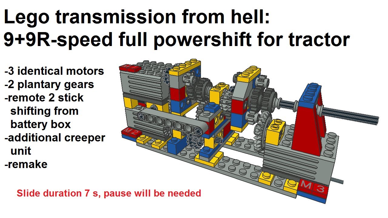Lego 9+9R-speed full powershift tractor transmission