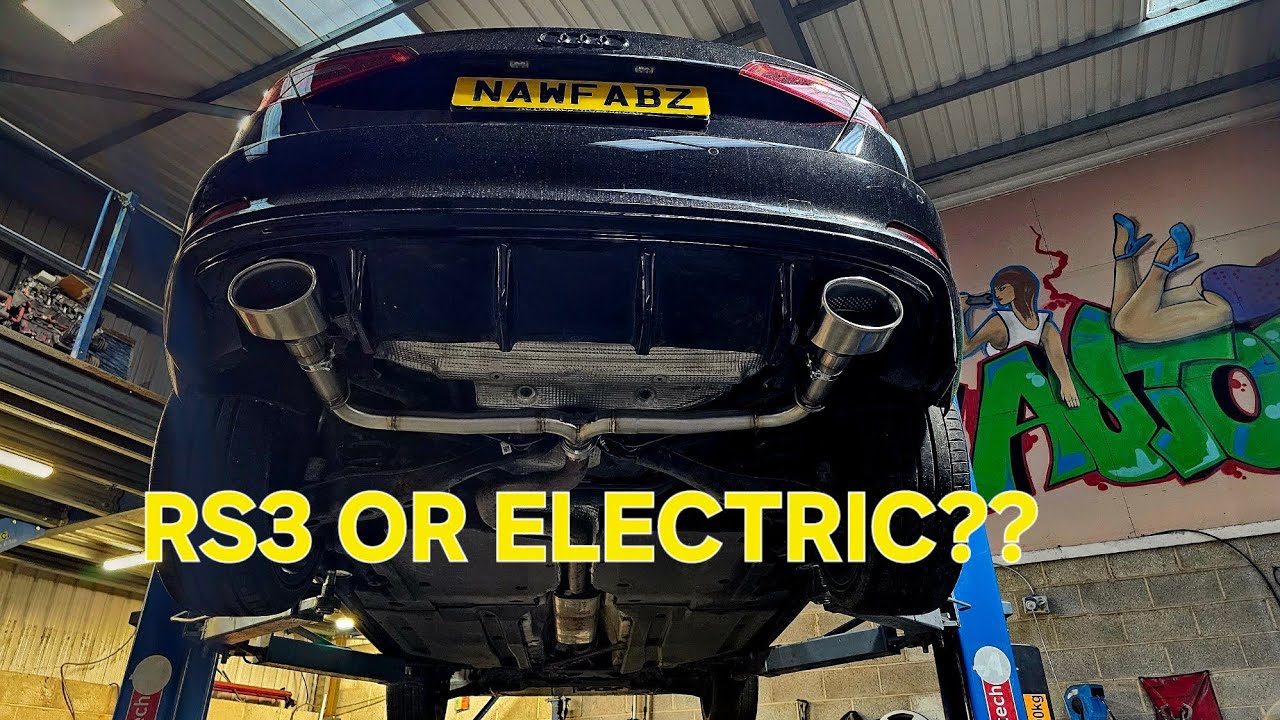 RS3 STYLE EXHAUST ON AN ELECTRIC CAR! 1.4TSI AUDI A3 E-TRON!