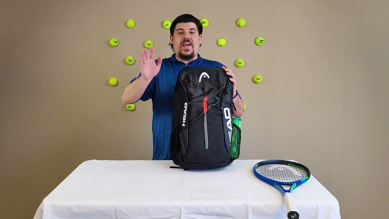 Head Tour Team Tennis Backpack Black Orange