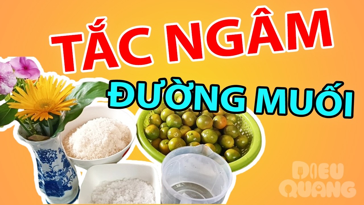 Tập 2: Tắc Ngâm Đường Muối Đơn Giản Tại Nhà - Diệu Quang