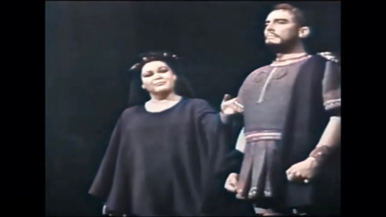 Mario Del Monaco e Elinor Ross In Mia Mano Tu Alfin Live 1967 (Norma) Video a Colori e Audio HQ